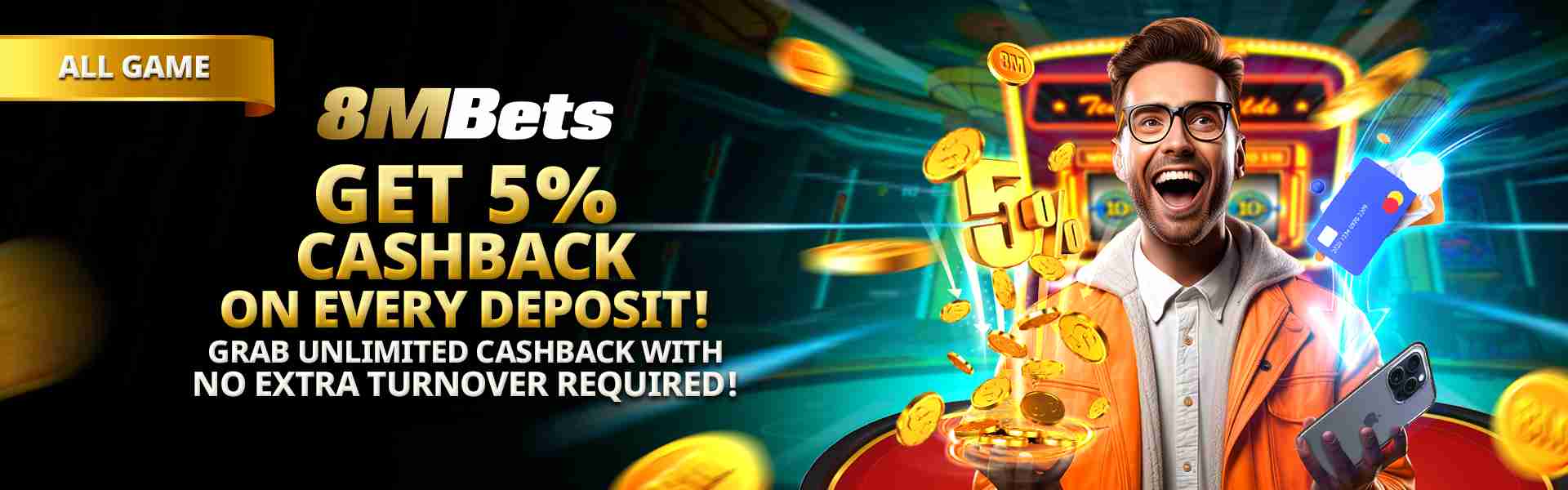 8mbets bangladesh 5% cashback deposit BD 5