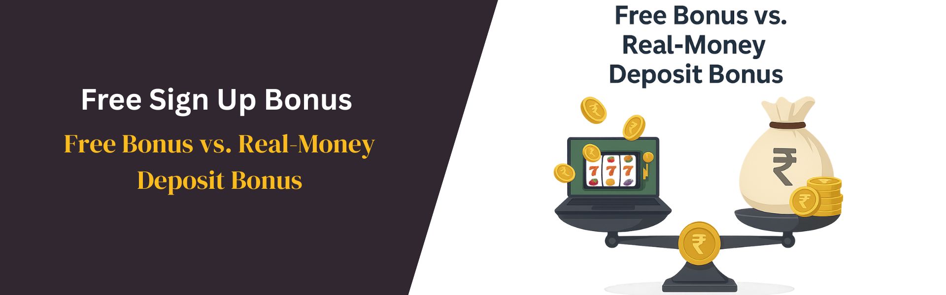 Free Bonus vs. Real-Money Deposit Bonus