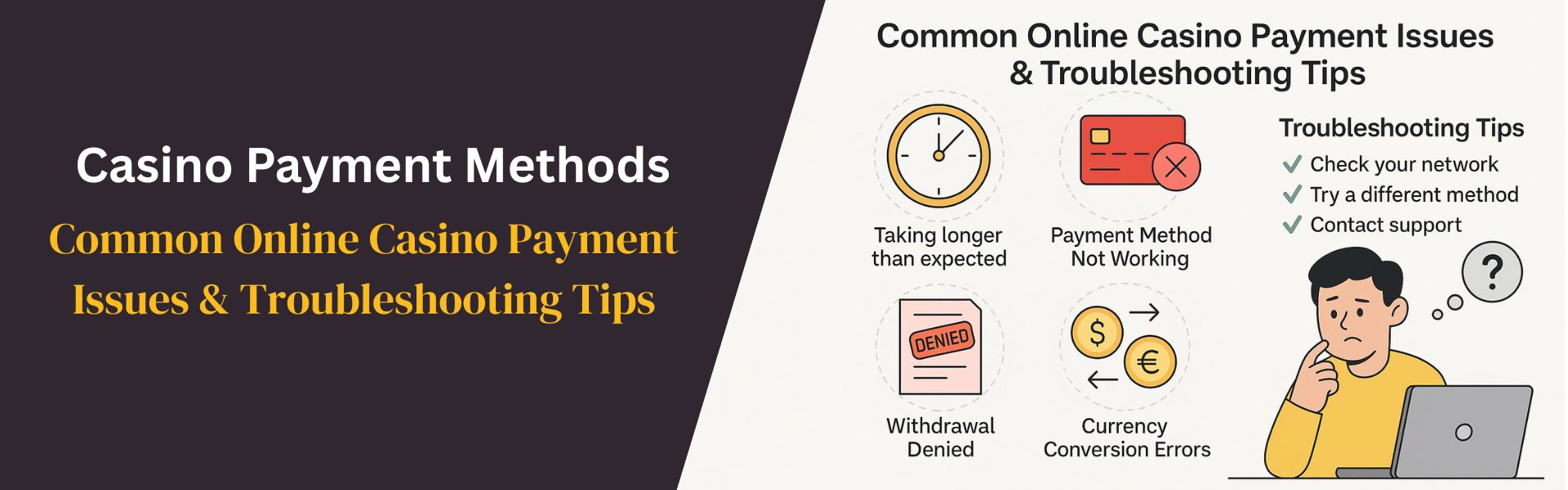 Common Online Casino Payment Issues & Troubleshooting Tips