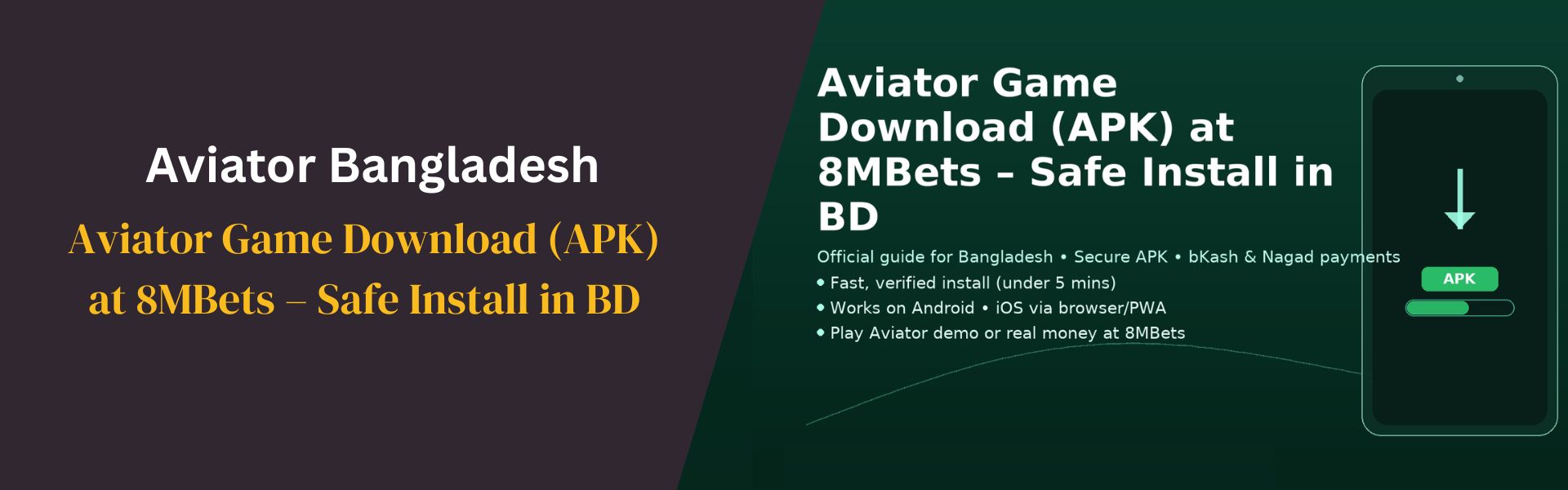 Aviator Game Download (APK) at 8MBets – Safe Install in BD
