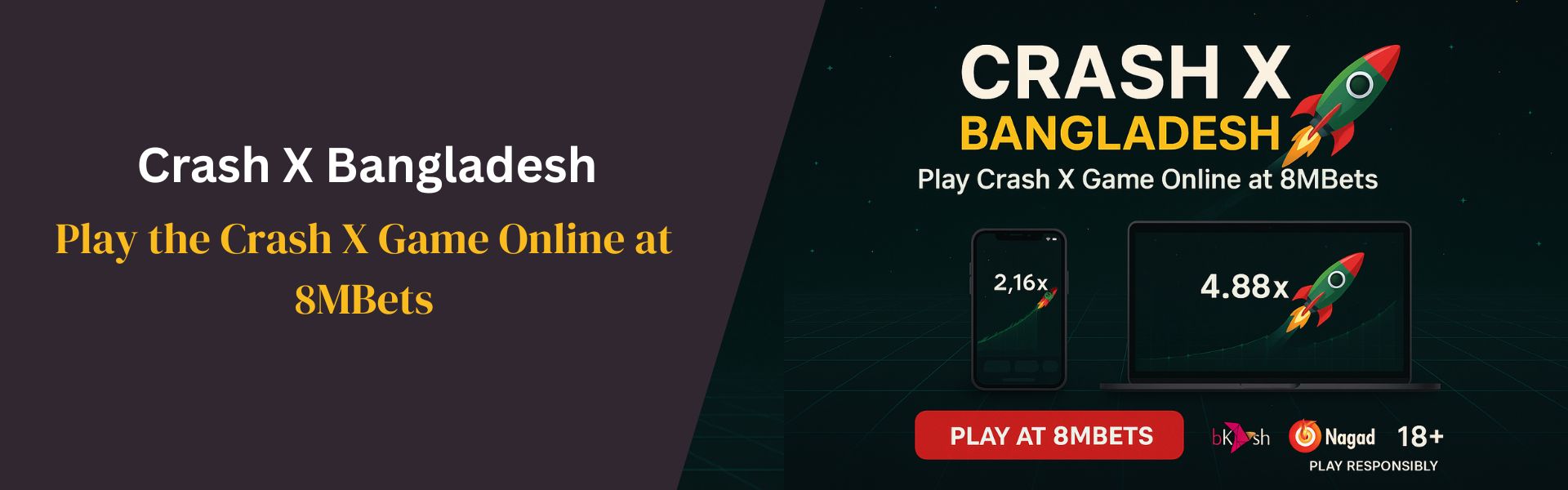 Play the Crash X Game Online at 8MBets